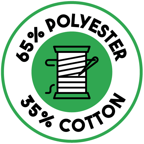 Polycotton Blend 65% Polyester 35% Cotton icon