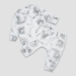 Baby Sweatsuit Smoke - Polyester Cotton Blend - LGS3699SK - KIDSBLANKS BY ZOE