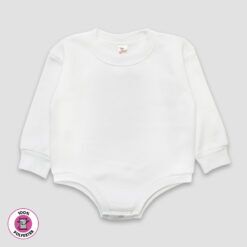 Long Sleeve Bubble Romper — Fleece — 100% Polyester LG5300W - The Laughing Giraffe®