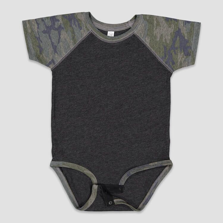 4430 Rabbit Skins - Blank Baseball Baby Bodysuits - Wholesale Blank Infant Bodysuits