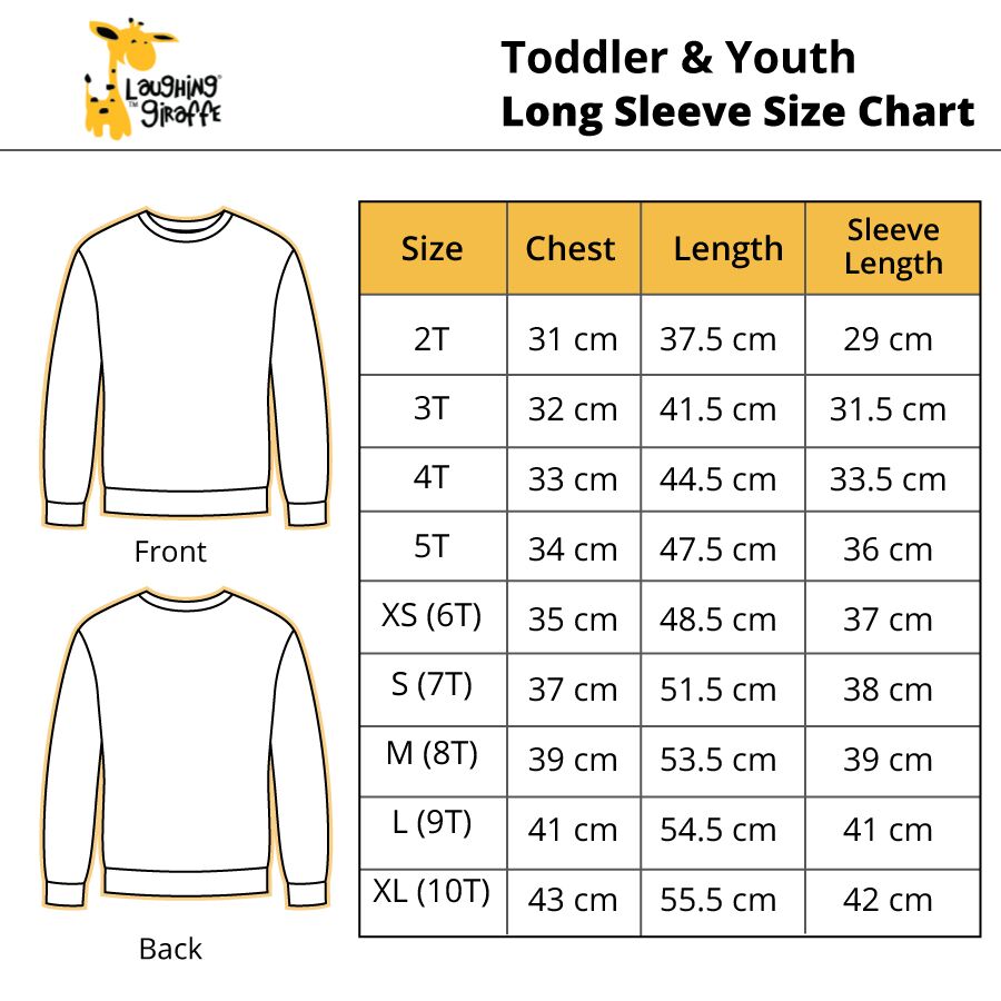 Blank Toddler Long Sleeve T-Shirts - Crew Neck - 100% Polyester
